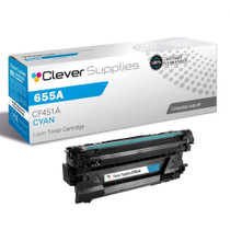 Compatible HP 655A (CF451A) Toner Cartridge Cyan