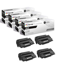 Compatible HP 55A (CE255A CE255X) Toner Cartridge 4 Black