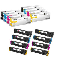 Compatible HP CP2025X (Q3960A) Toner Cartridge 8 Color Set