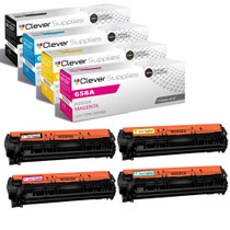 Compatible HP 658A (W2000A, W2001A, W2003A, W2002A) Toner Cartridge 4 Color Set