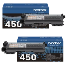 Brother TN450 High-yield Black Genuine OEM Toner Cartridge 2 Pack - 2,600 pages