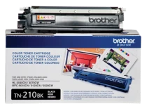 Brother TN210BK Black Genuine OEM Toner Cartridge - 2,200 pages
