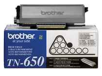 Brother TN650BK High-yield Black Genuine OEM Toner Cartridge - 8,000 pages