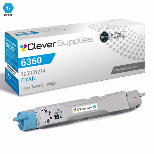 Compatible Xerox 106R01214 Laser Toner Cartridge Cyan