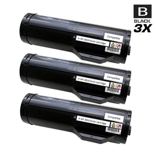 Compatible Xerox 106R02722 Laser Toner Cartridges High Yield Black 3 Pack