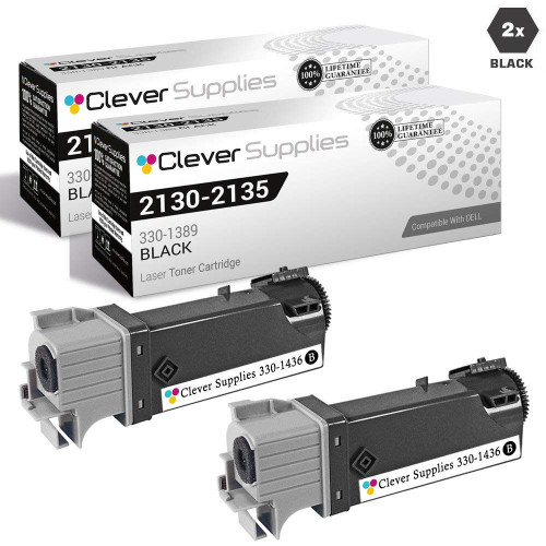Compatible Dell 330-1436 Toner Cartridge High Yield Black 2 Pack