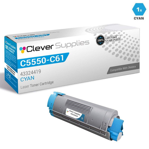 Compatible Okidata Type C8 (43324419) Laser Toner Cartridge Cyan