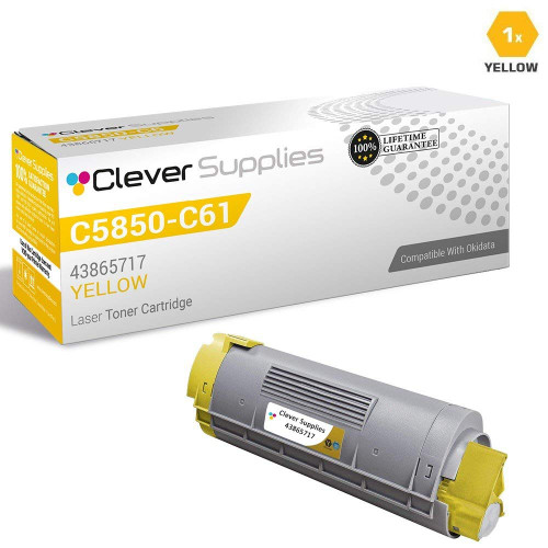 Compatible Okidata 43865717 Laser Toner Cartridge Yellow