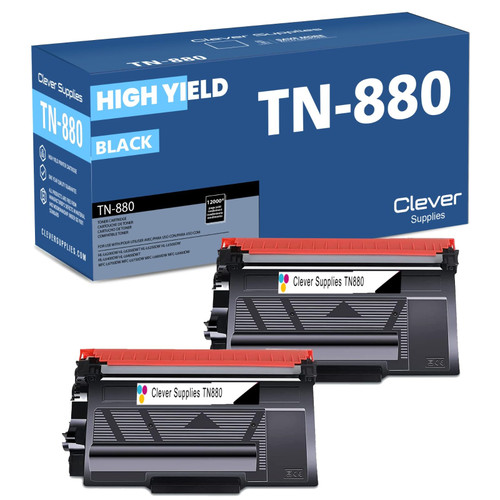 Compatible Brother TN850 Laser Toner Cartridge High Yield Black 2 Pack