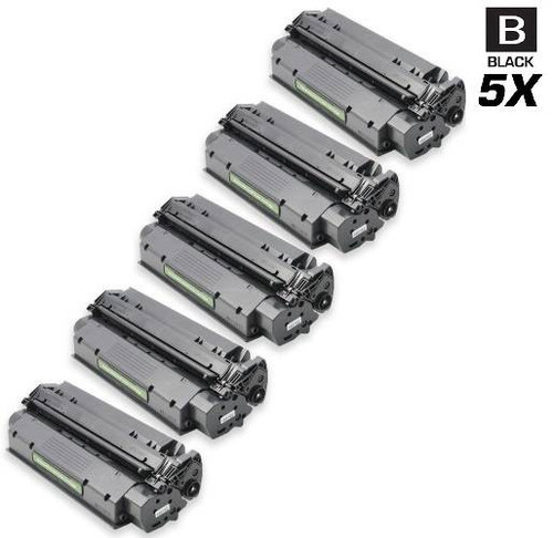 CS Compatible Replacement for HP C7115A Toner Cartridge Black 5 Pack/ HP 15A Toner