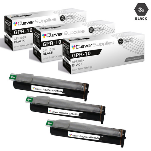 Compatible Canon GPR-10 (7814A003AA) Toner Cartridges Black 3 Pack