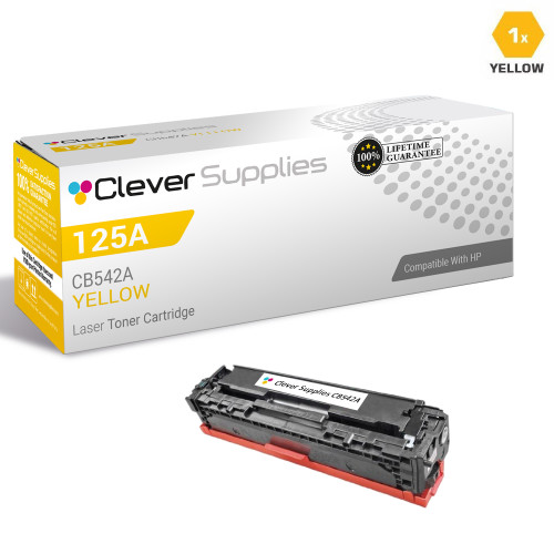 CS Compatible Replacement for HP CB542A Toner Cartridge Yellow/ HP 125A Toner