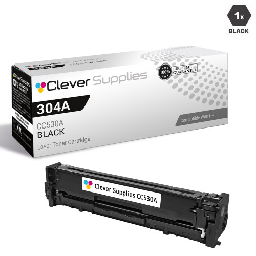CS Compatible Replacement for HP CC530A Toner / HP 304A Toner Cartridge Black