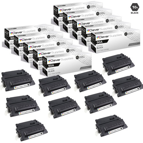 CS Compatible Replacement for HP CE390A Toner Cartridge Black 10 Pack/ HP 90A Toner