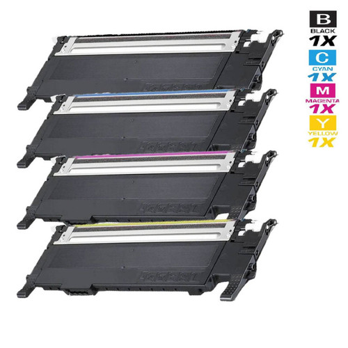 Compatible Samsung CLX-3186FN Laser Toner Cartridges 4 Color Set