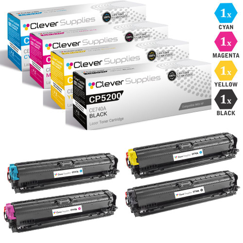 CS Compatible Replacement for HP CP5200 Toner Cartridge Color Laserjet 4 Color Set