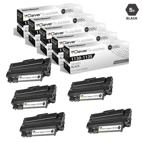 Compatible Dell 1133 Toner Cartridge High Yield Black 5 Pack