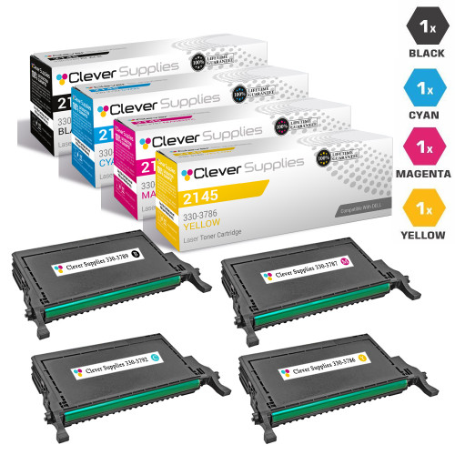 Compatible Dell 2145 Premium Quality Toner Cartridge High Yield 4 Color Set