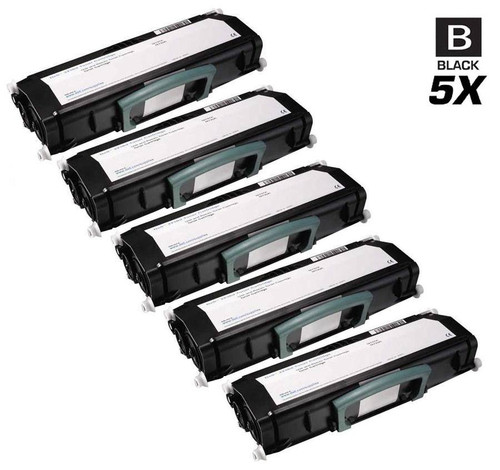 Compatible Dell 330-4130 Premium Quality Toner Cartridge Black 5 Pack