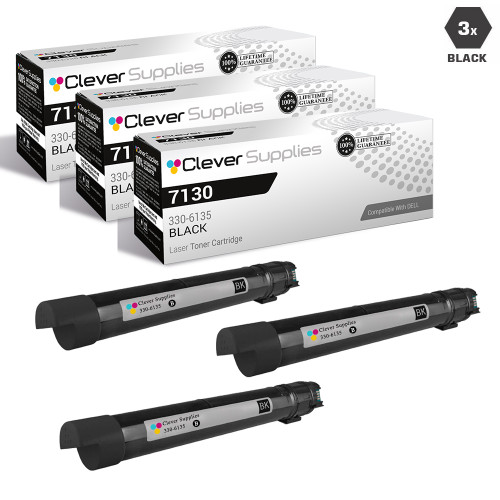 Compatible Dell 330-6135 Toner Cartridge Black 3 Pack