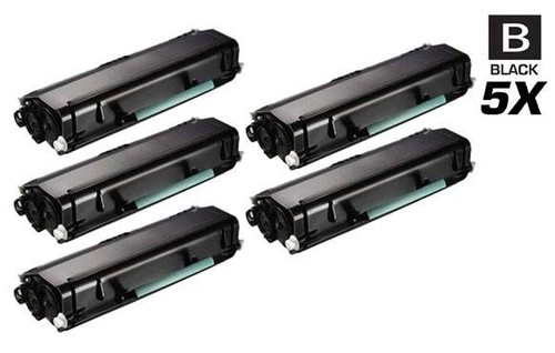 Compatible Dell 3333 Toner Cartridge High Yield Black 5 Pack
