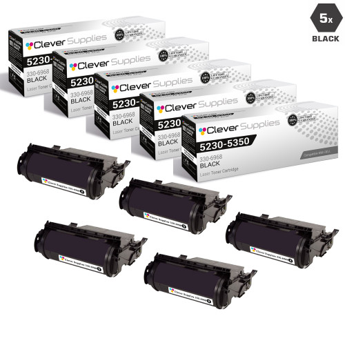 Compatible Dell 5230N Toner Cartridge High Yield Black 5 Pack
