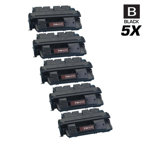 Compatible Canon FX-6 (1559A002AA) Toner Cartridges Black 5 Pack