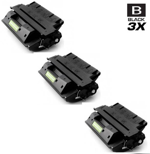 CS Compatible Replacement for HP C4127XJ Toner Cartridge Black Jumbo Yield 3 Pack/ HP 27XJ Toner
