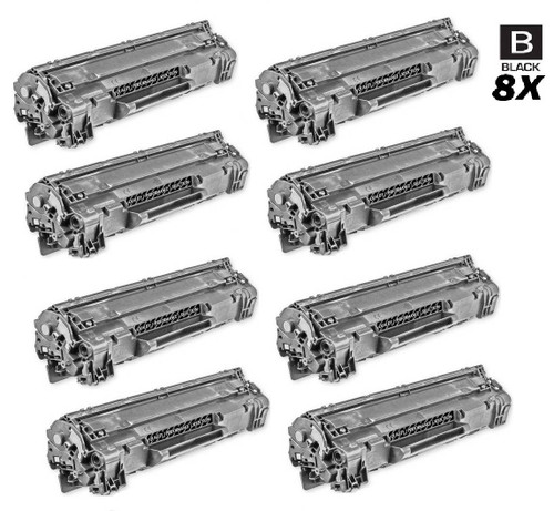 CS Compatible Replacement for HP CE278A Toner Cartridge Black 8 Pack/ HP 78A
