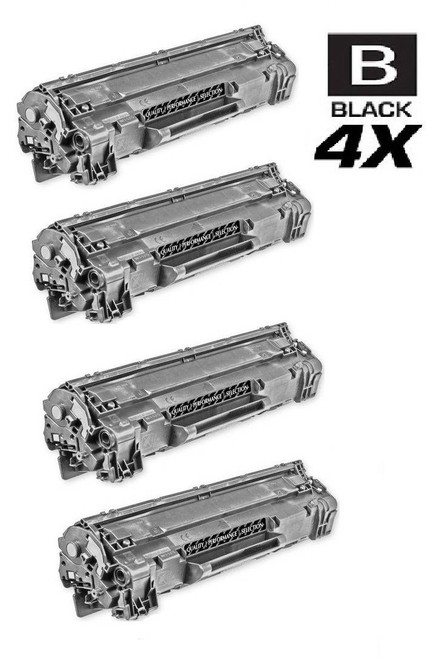 CS Compatible Replacement for HP CE278X Toner Cartridge Maximum Yield Black 4 Pack/ HP 78X