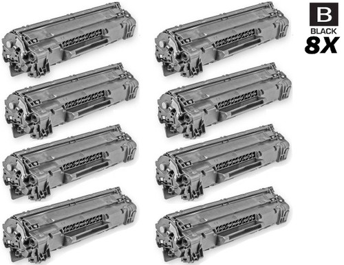 CS Compatible Replacement for HP CE285A Toner Cartridge Black 8 Pack/ HP 85A