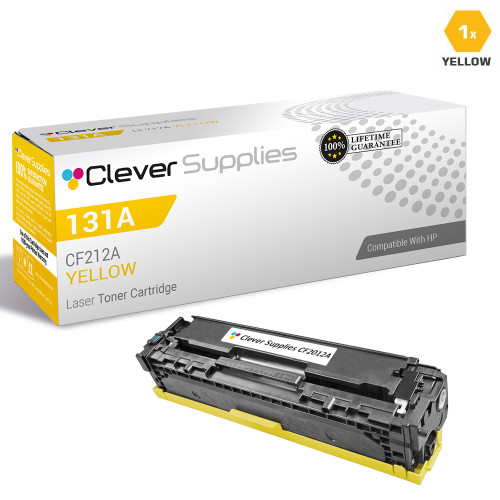 CS Compatible Replacement for HP CF212A Toner Cartridge Yellow/ HP 131A Toner