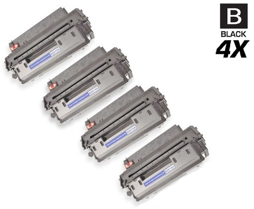 CS Compatible Replacement for HP Q2610A Toner Cartridge Black 4 Pack/ HP 10A Toner