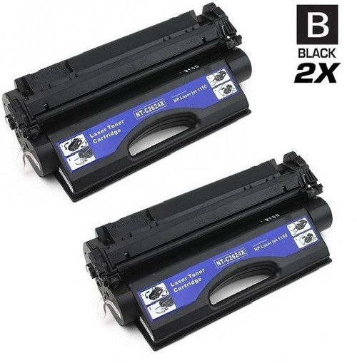 CS Compatible Replacement for HP Q2624XX Toner Cartridge Black 2 Pack Maximum Yield/ HP 24XX Toner