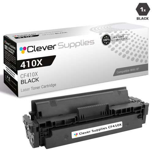 CS Compatible Replacement for HP CF410X (HP-410X) Laser Toner Cartridge High Yield Black