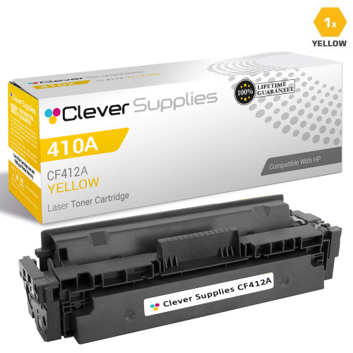 CS Compatible Replacement for HP CF412A (HP-410A) Laser Toner Cartridge Yellow
