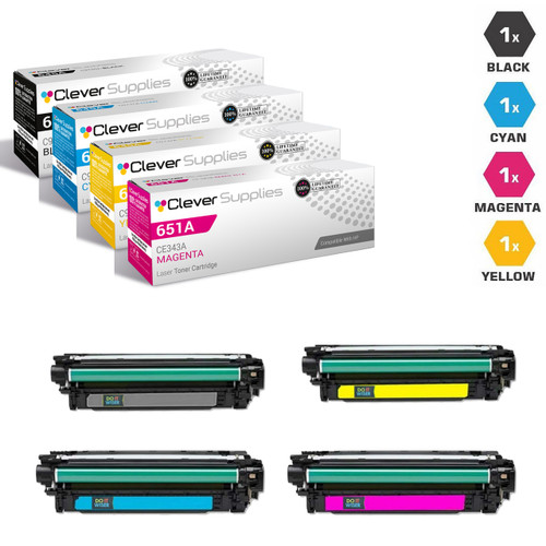 CS Compatible Replacement for HP Enterprise 700 MFP M775z Toner Cartridge Color Laserjet 4 Color Set