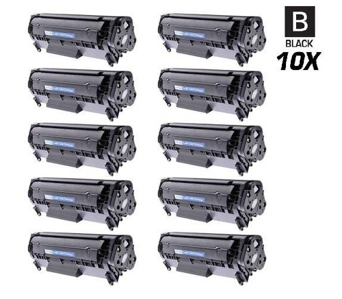 CS Compatible Replacement for HP Q2612A Toner Cartridge Black 10 Pack/ HP 12A Toner