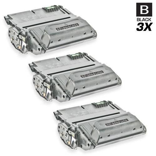 CS Compatible Replacement for HP Q5942X Toner Cartridge High Yield Black 3 Pack/ HP 42X Toner
