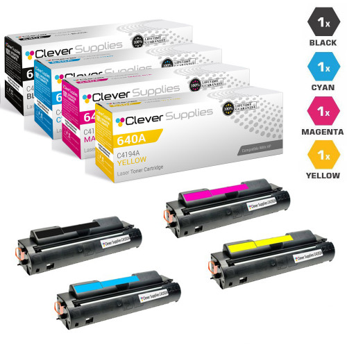 CS Compatible Replacement for HP 4500DN Toner Cartridge Color Laserjet 4 Color Set