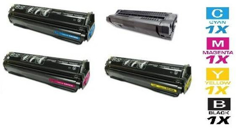CS Compatible Replacement for HP 8550 Color LaserJet Toner Cartridges 4 Color Set
