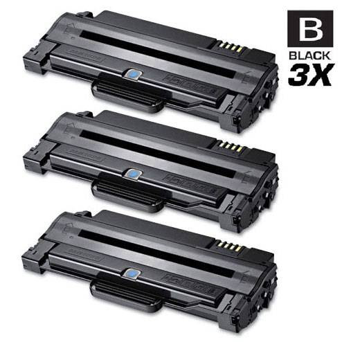 Compatible Samsung MLT-D105L High Yield Laser Toner Cartridge Black 3 Pack