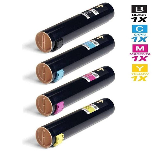 Compatible Xerox Phaser 7750 Premium Quality Laser Toner Cartridges 4 Color Set