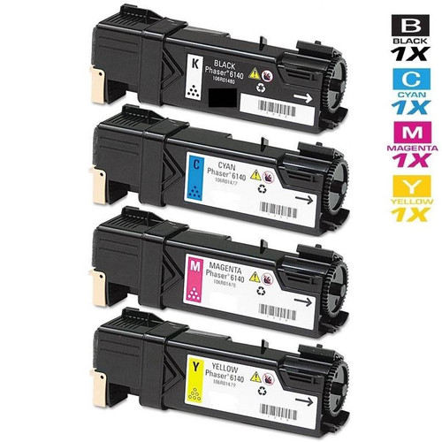 Compatible Xerox Phaser 6140N Laser Toner Cartridges 4 Color Set