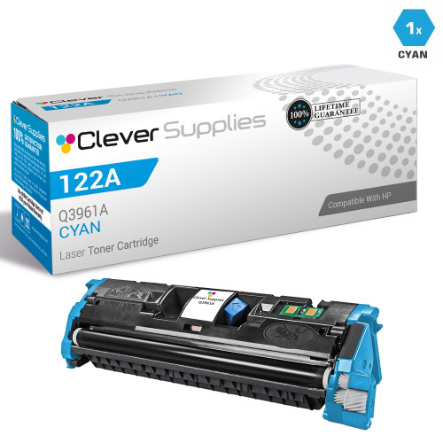 CS Compatible Replacement for HP Q3961A Toner / HP 122A Toner Cartridge Cyan