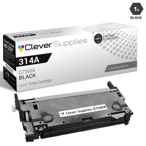 CS Compatible Replacement for HP Q7560A Toner/ Hp 314A Toner Cartridge Black