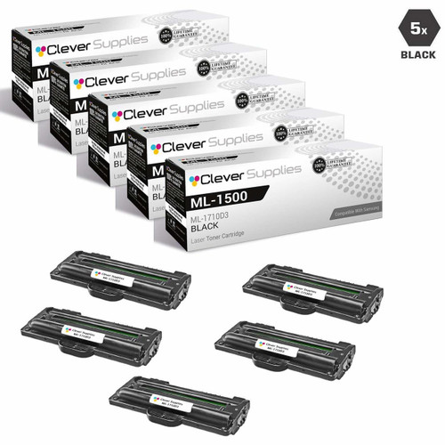 Compatible Samsung ML-1710D3 Premium Quality Laser Toner Cartridge Black 5 Pack