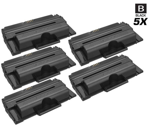 Compatible Samsung MLT-D206L Premium Quality High Yield Laser Toner Cartridge Black 5 Pack