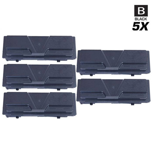 Compatible Kyocera Mita 1T02H50US0 (TK-142) Premium Quality Laser Toner Cartridges Black 5 Pack