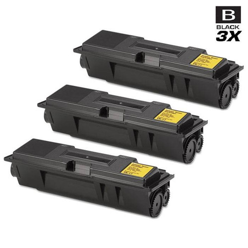 Compatible Kyocera Mita 37027017 (TK-17) Laser Toner Cartridges Black 3 Pack